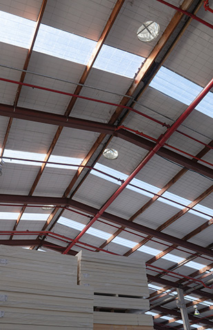 Industrial ventilation and natural light roof sheeting Auckland
