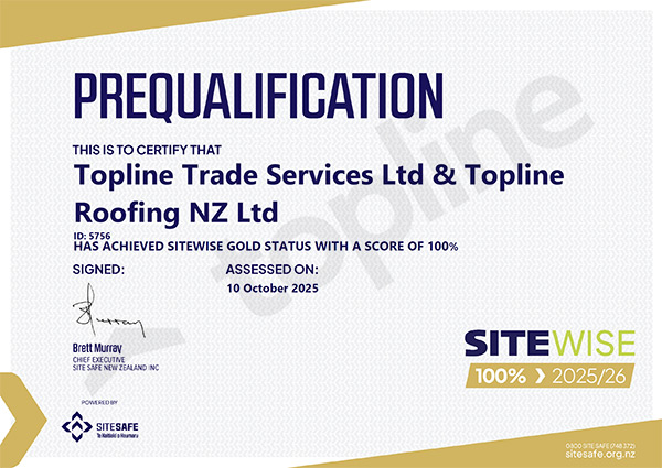 SiteWise Gold 100 percent Topline