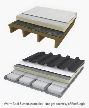 Metal or Membrane Warm Roof Systems